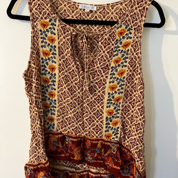 Boho Gauze Tank Top - Picture 1 of 2